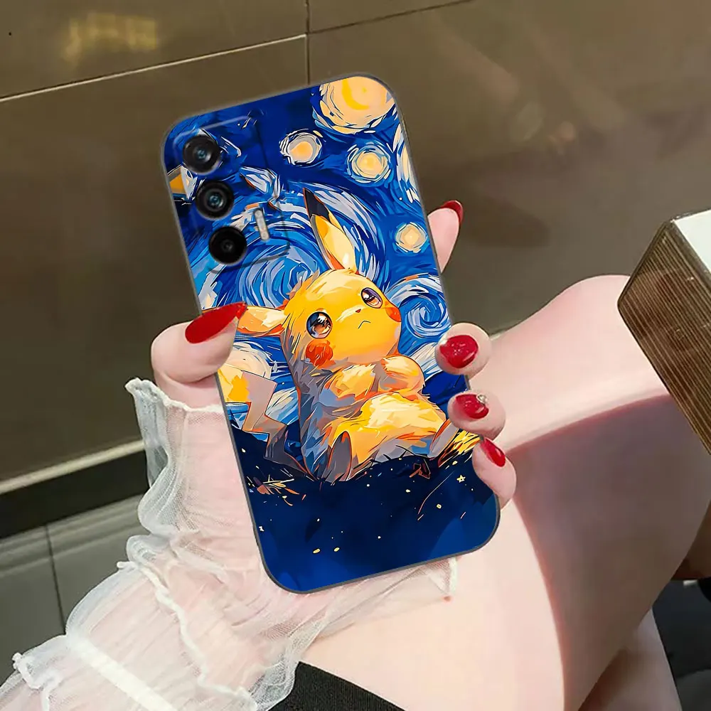 Pikachu Kleine Dinosaurier Schildkröte Benutzerdefinierte Handyhülle für Realme C75 C65 C63 C55 C53 C35 C33 C30 C21 C20 C15 C11 GT NARZO 50 Hülle