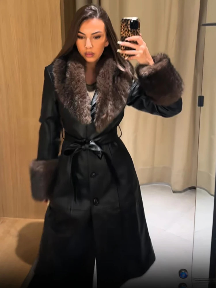 The Verona Luxe Fur-Trim Trench Coat S81c986703e4d42569776f0e765eb83c1C