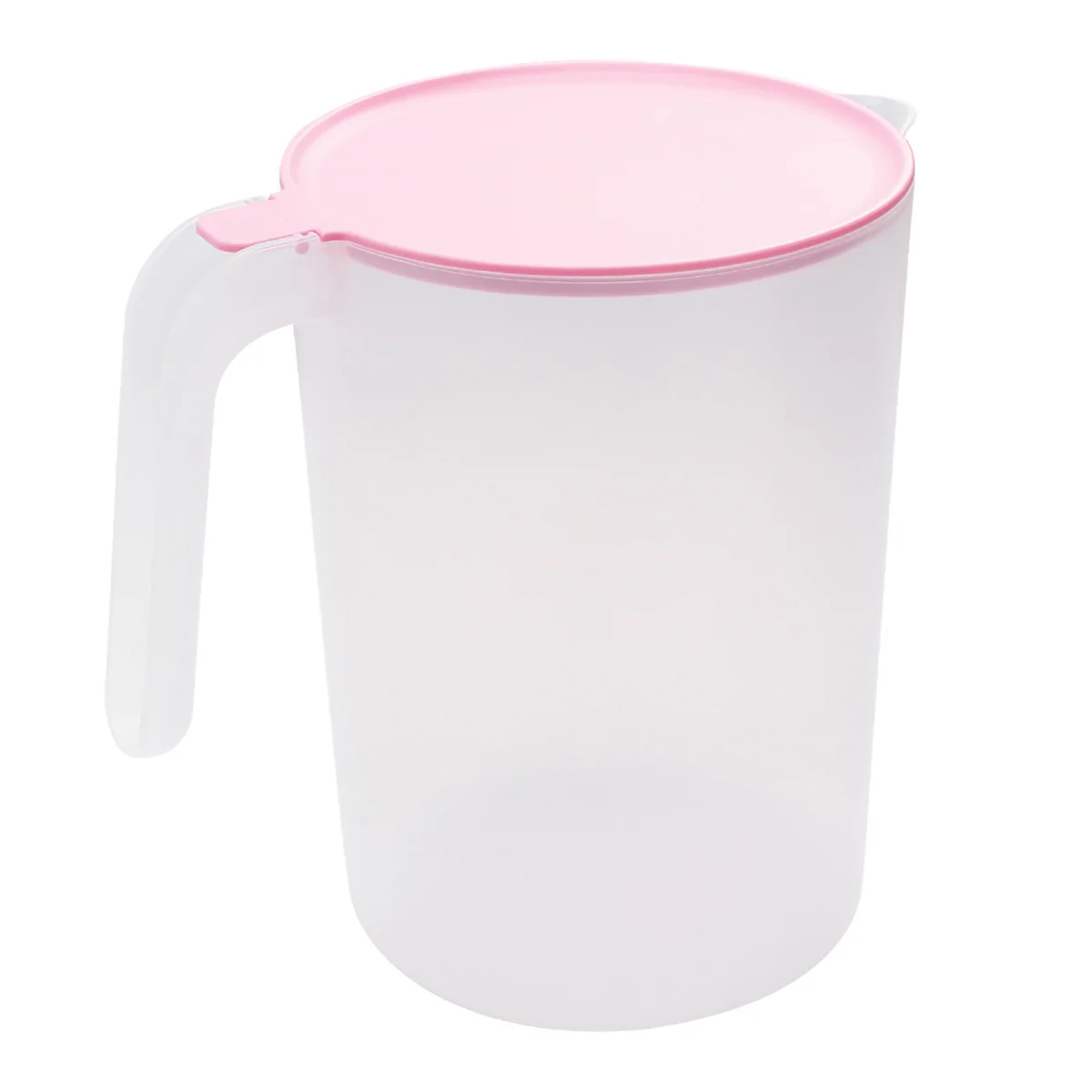 

2500ml Cold Water Kettle Plastic Beverage Pitcher Large Opening Easy Refill Clean with Handle Pink Plastic Kettle