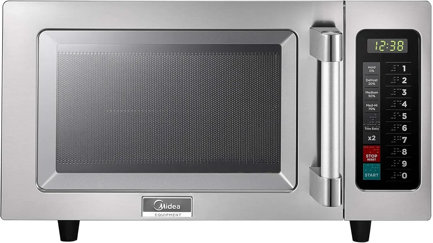 

Midea Equipment 1025F1A Countertop Commercial Microwave Oven with Touch Control, 1000W, Stainless Steel.9 CuFt