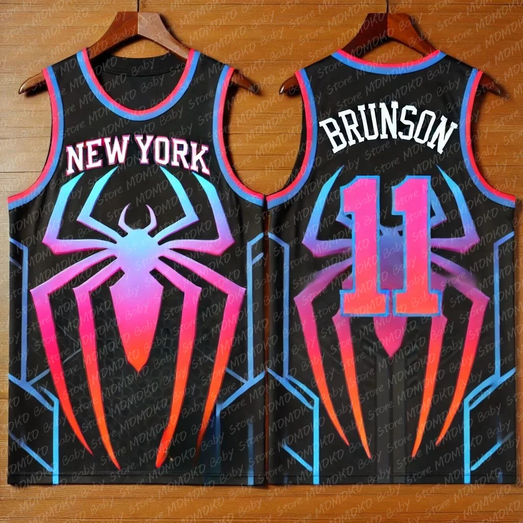 2024 New Disney Marvel Spider Man Special Edition Children Basketball Jerseys Number 11 Vest Casual Adult Kid Training Uniform