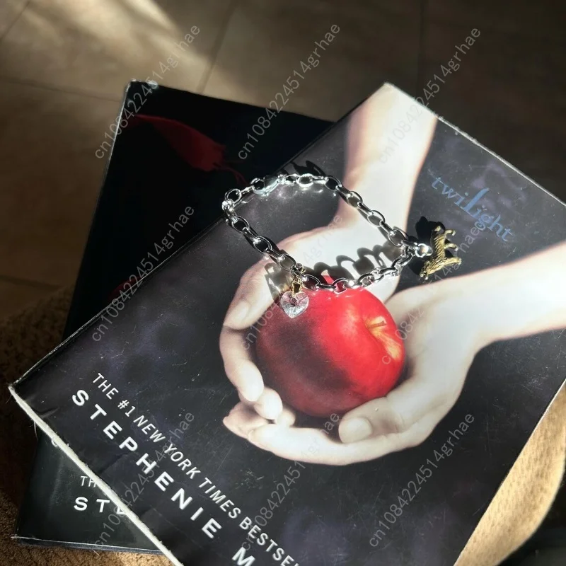 مجموعة هدايا الشفق سوار بيلا الكسوف البضائع التخرج بيلاس مع الحرة الفولاذ المقاوم للصدأ إدوارد جاكوب هدية الذئب