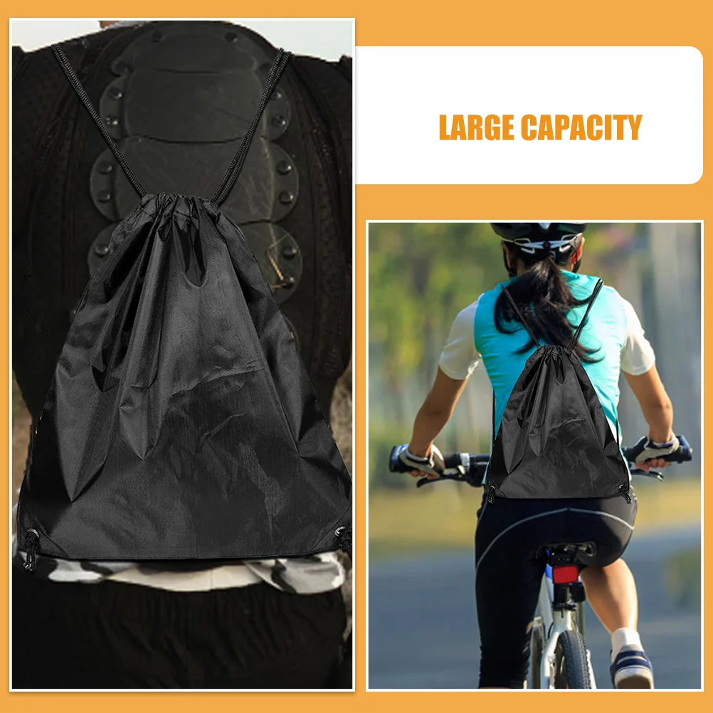 2 pçs bolsa de armazenamento de ciclismo grande capacidade saco de cordão para motocicleta bicicleta mochila de viagem saco tote