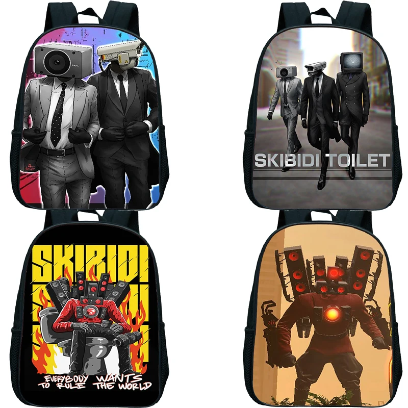 Gioco Skibidi Toilet Backpack Titan Speakerman Pattern zainetto per ragazzi ragazze bambini zaino piccolo bambini Kindergarten Bookbag