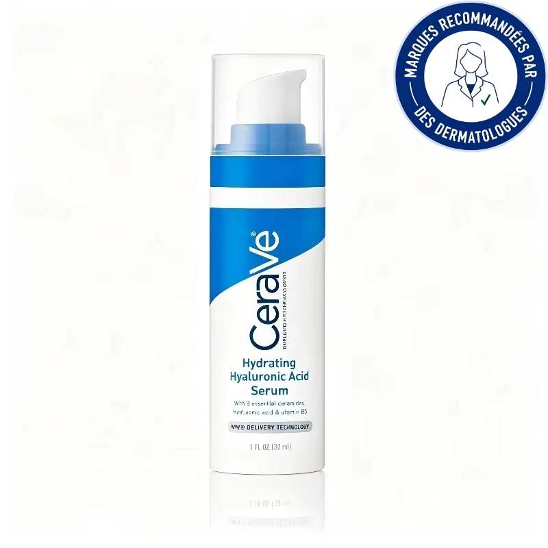 CeraVe Hydrating Hyaluronic Acid Serum 30ml, Facial Serum with 3 Essential Ceramides, Hyaluronic Acid & Vitamin B5