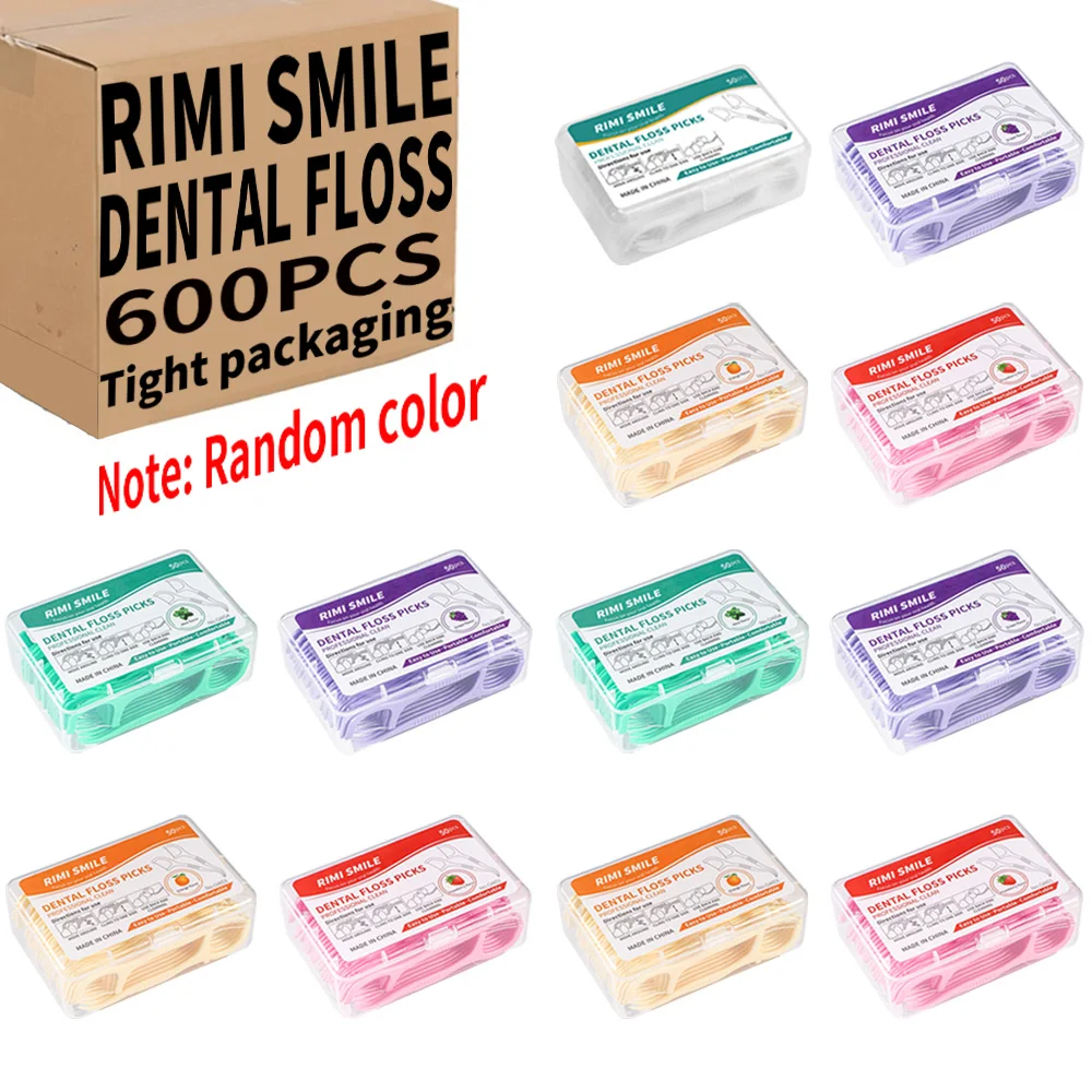 50/150/300/600/1000PSC-RIMI SMI Smooth Floss Stick - تنظيف المساحات بين الأسنان مع عصا واحدة فقط - تنظيف خيوط الأسنان بين الأسنان