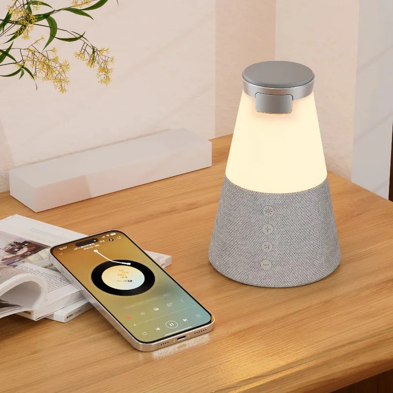 

Simple wireless charging station speaker portable built-in night light phone rack charging mobile phone watch