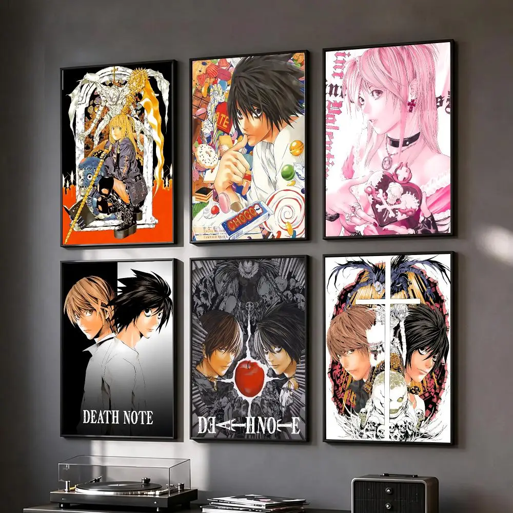 anime Death Note Poster Poster HD Printing Vintage Luxe Home Decor Wall Art for the Living Rooms Entryways Gift
