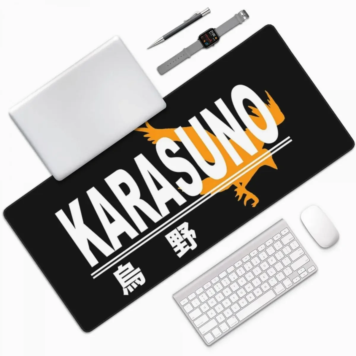 Karasuno High School Logo Large Mouse Pad Computer Keyboard Mouse Mat Gamer PC Laptop Desk Mat Office Accessories Table Mats