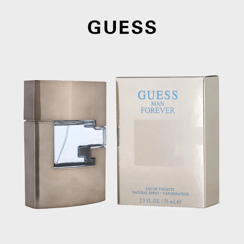Guess Man Forever Men Eau de Toilette Spray 75 ml Woody Spicy Aroma Original langanhaltender Duft