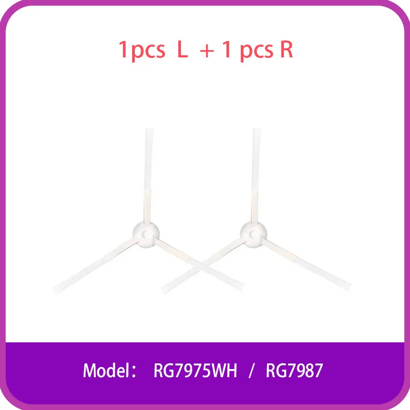Cepillo lateral Para Tefal X-PLORER SERIE 95 ANIMAL RG7975WH / RG7987 Robot aspirador