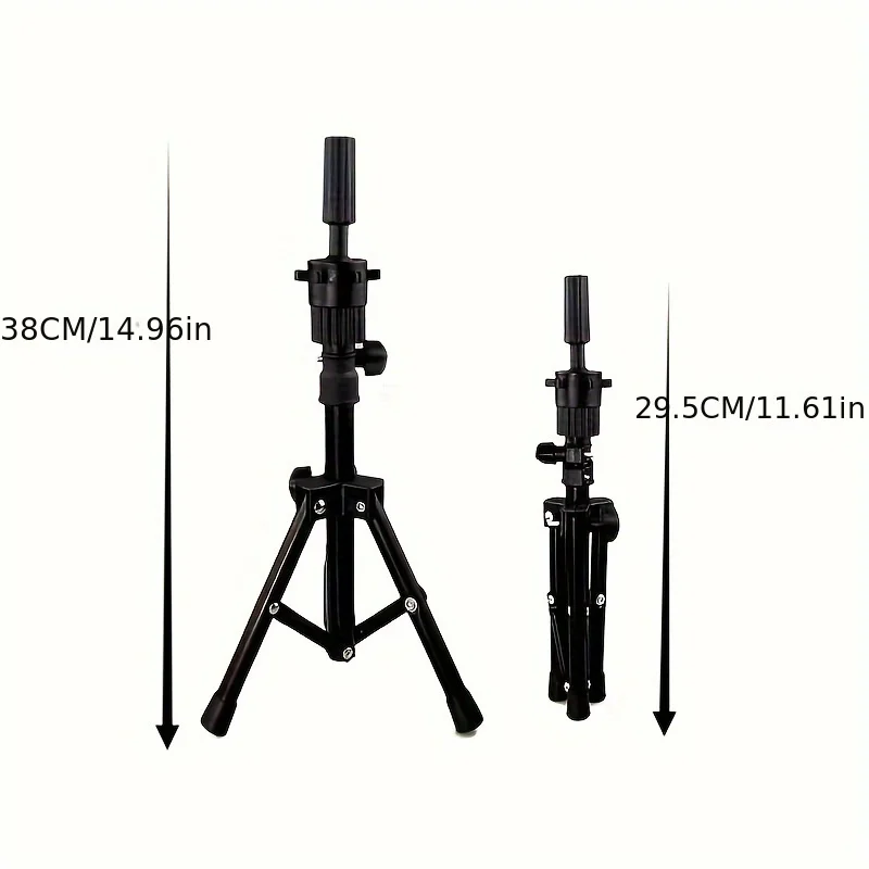 Adjustable Tabletop Mannequin Head Stand for Hairdressing Practice, Ideal for Braiding & Styling Training image 4