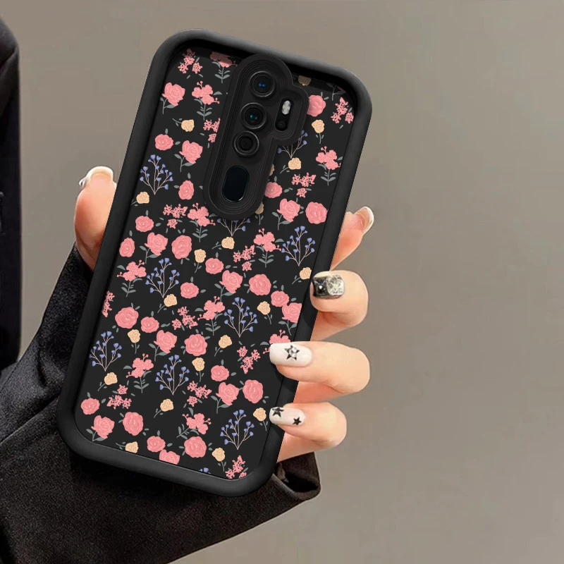 موضة زهرة جراب هاتف ل ممن لهم A38 A53 A76 A57 A55 A54 A60 A72 A73 A52 A33 A32 A92S A74 للصدمات ماتي لينة غطاء من البولي يوريثان #5