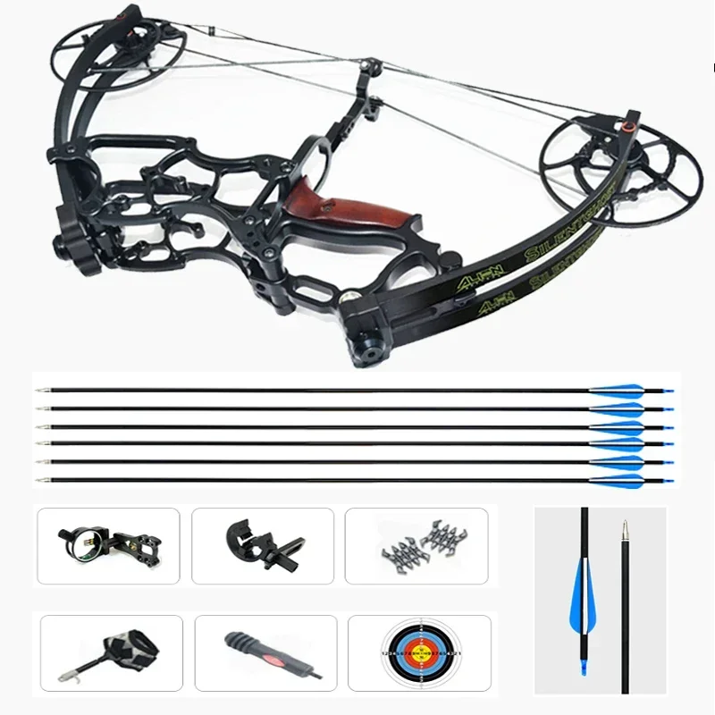 Compound Bow  40-70Lbs Car Hunting Bow Short Axis Triangle Bows Shot Fish Hunting Fish Game Outdoor Professional hunting