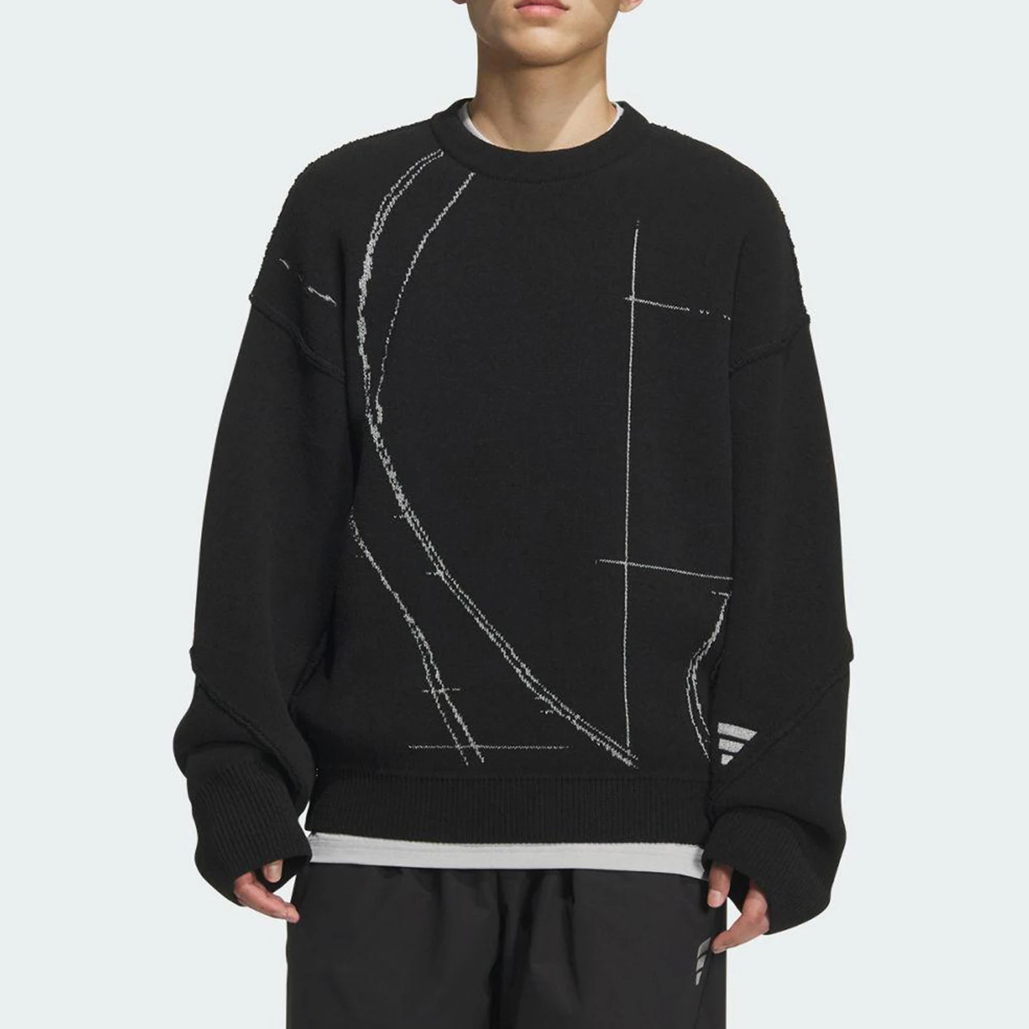 

Adidas Originals genuine Autumn Men's Sports Knit Loose Hooded Sweatshirt KC2596