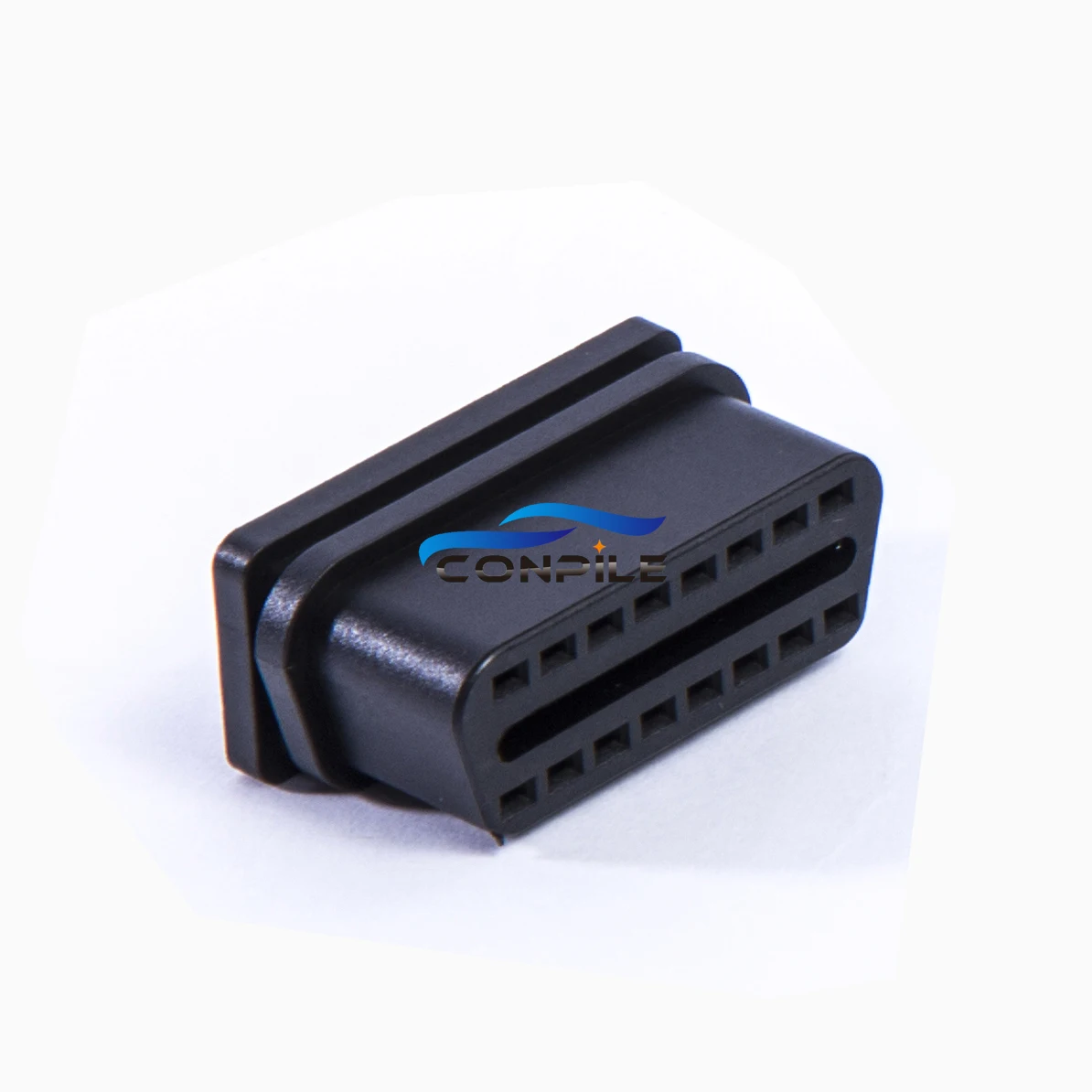 1PC Car truck OBD2 diagnosis female interface 16PIN connector straight needle bent pin plug welding board OBDII