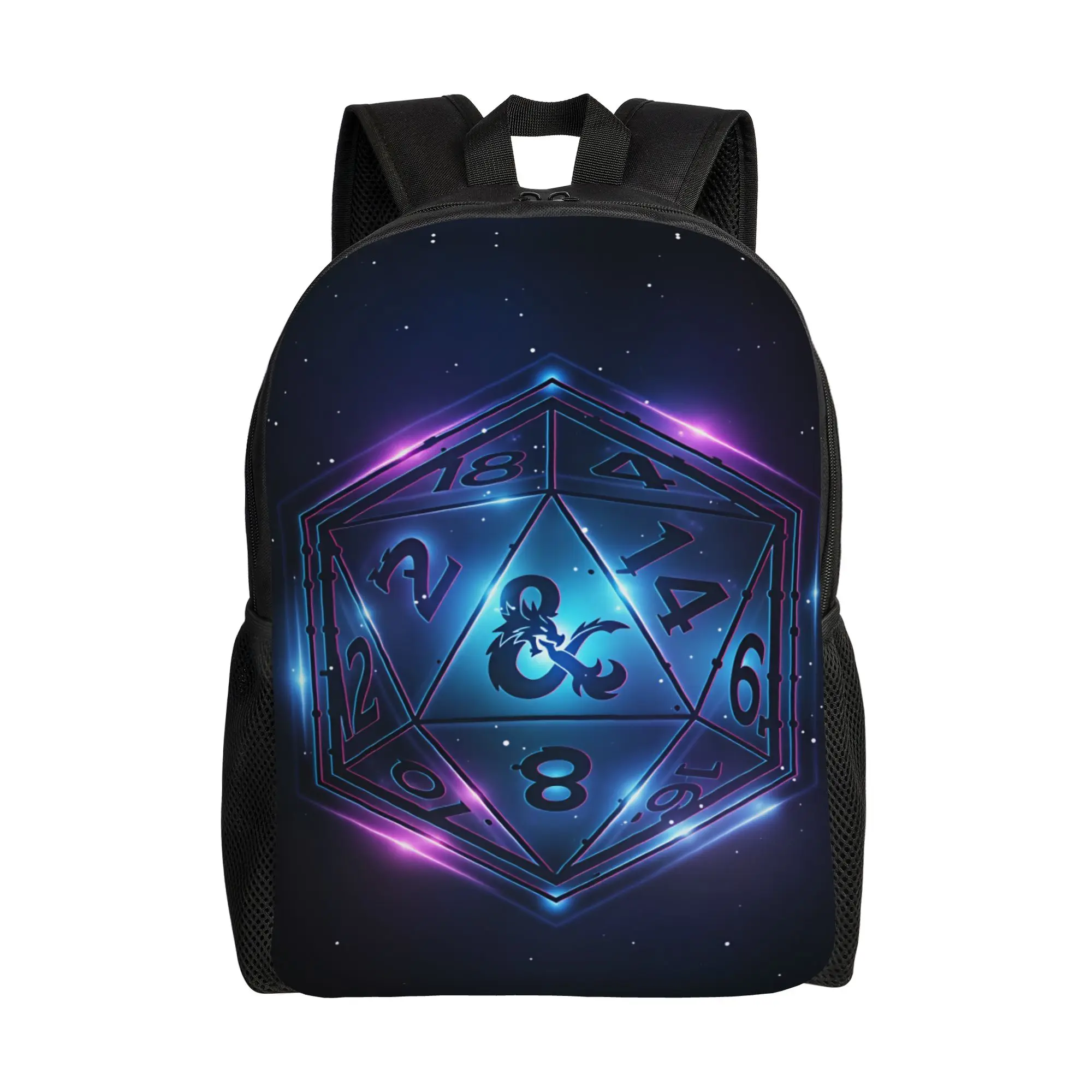 Dungeon Dragon DND Backpack Men  Big Backpacks Polyester Modern High School Bags Outdoor Colorful Rucksack