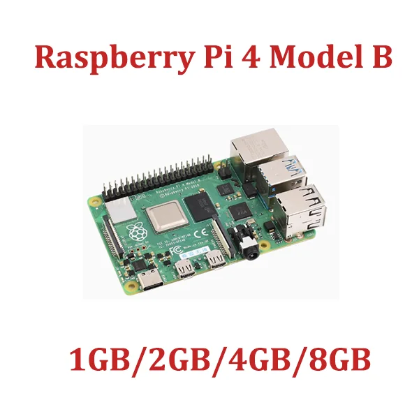 Raspberry Pi 4 Model B 1GB/2GB/4GB/8GB RAM 64-bit 1.5GHz quad-core cpu Support WIFI Bluetooth 5.0 Development Board