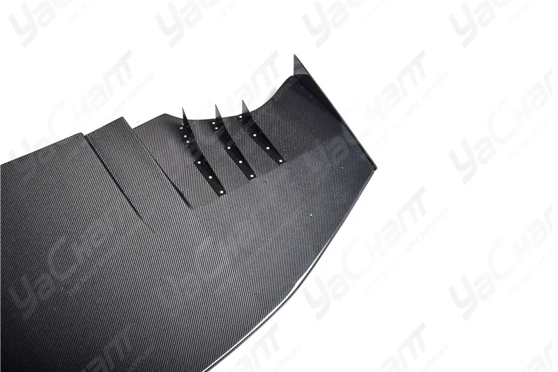 Car-Styling Carbon Voltex Cyber Version Style Front Diffuser 1900mm Wide Fit For 2004-2007 Lancer Evolution 8-9 EVO 8 EVO 9