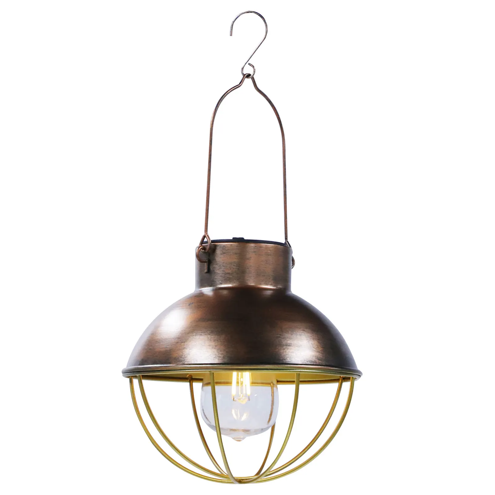 

Hanging Solar Garden Light Metal Outdoor Waterproof Hanging Solar Light Decorative Yard Lighting