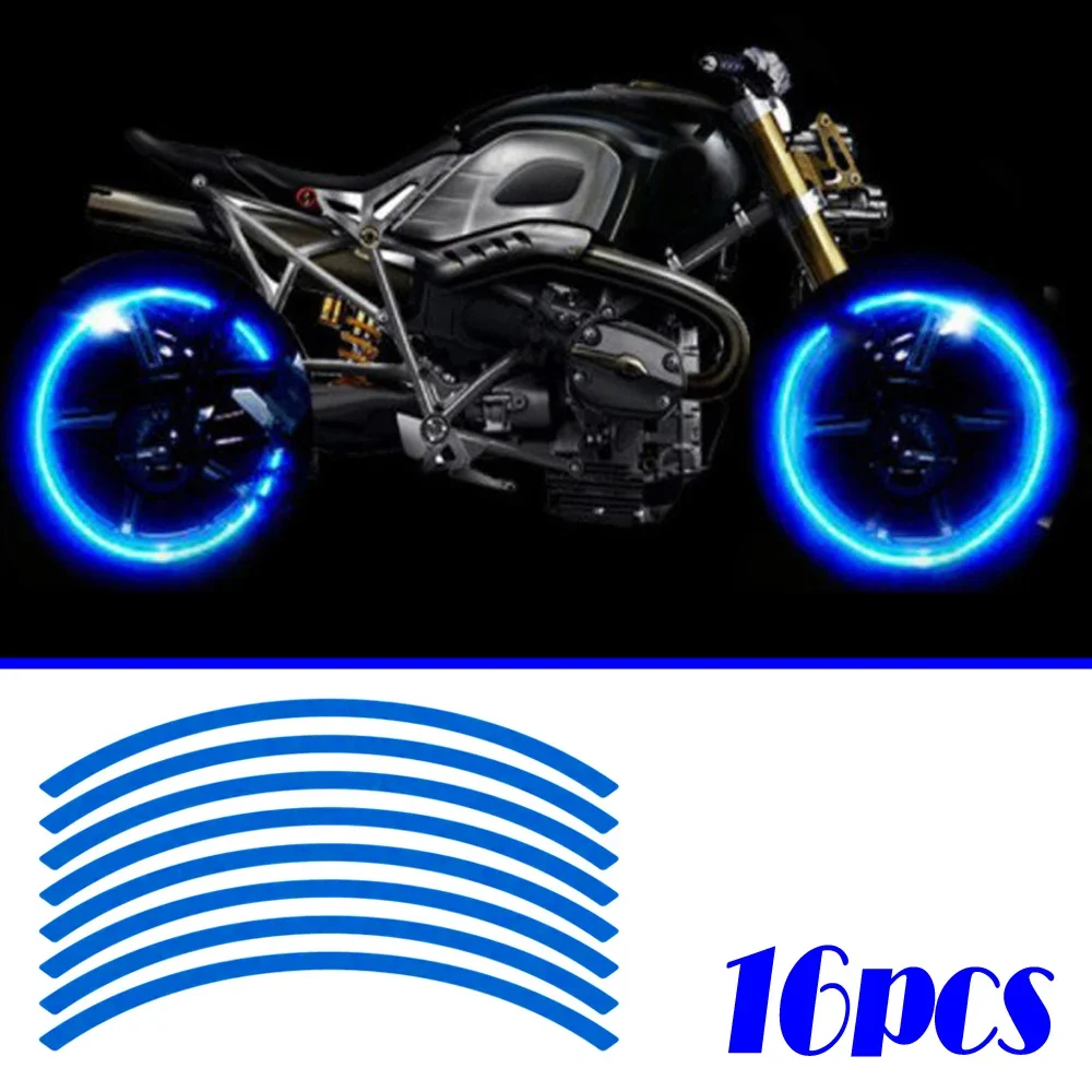 

1 Set Motorcycle Tire Reflective Stickers Universal Motorbike Wheel Steel Styling Decoration Strips Motorcycle Accessories