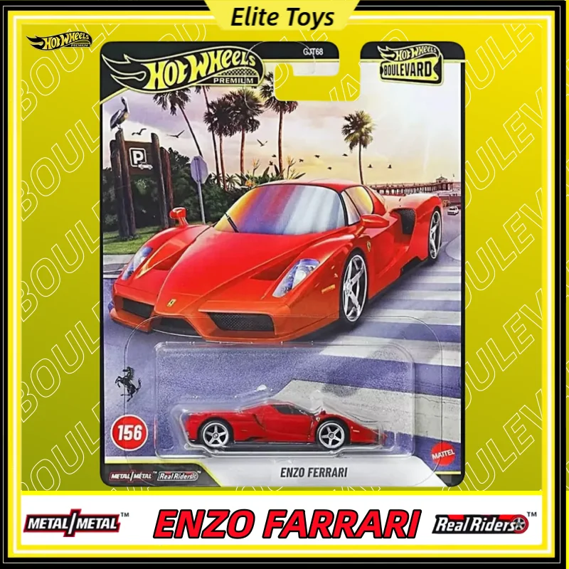 Nuevo Hot Wheels Premium Boulevard 2026, Enzo Ferrari Coleccionable, Escala 1:64, Vehículo de Metal Fundido a Presión, Modelo de Auto de Juguete, Regalo