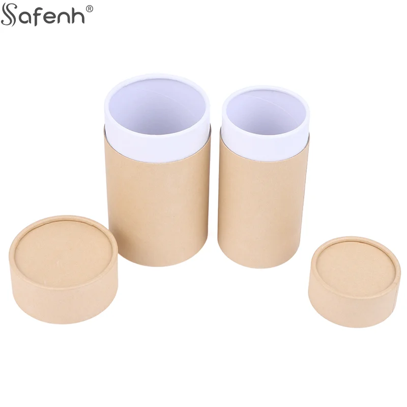 

S,M,L,XL Round Cardboard Gift Box Kraft Paper Tube Boxes Cosmetic Essential Oil Bottle Packaging Box Lipstick Perfume Packaging