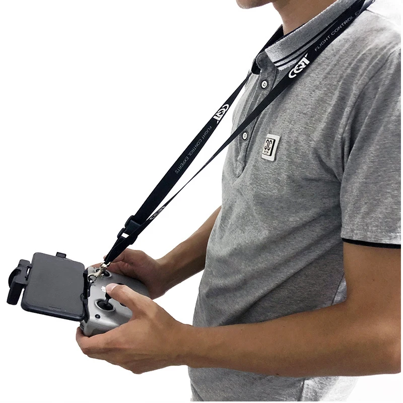 RC-N1Remote controle pescoço correia com gravata fivela suporte para dji mavic 3/mavic 2 ar & ar 2s/mavic mini 2 /mini 3 pro