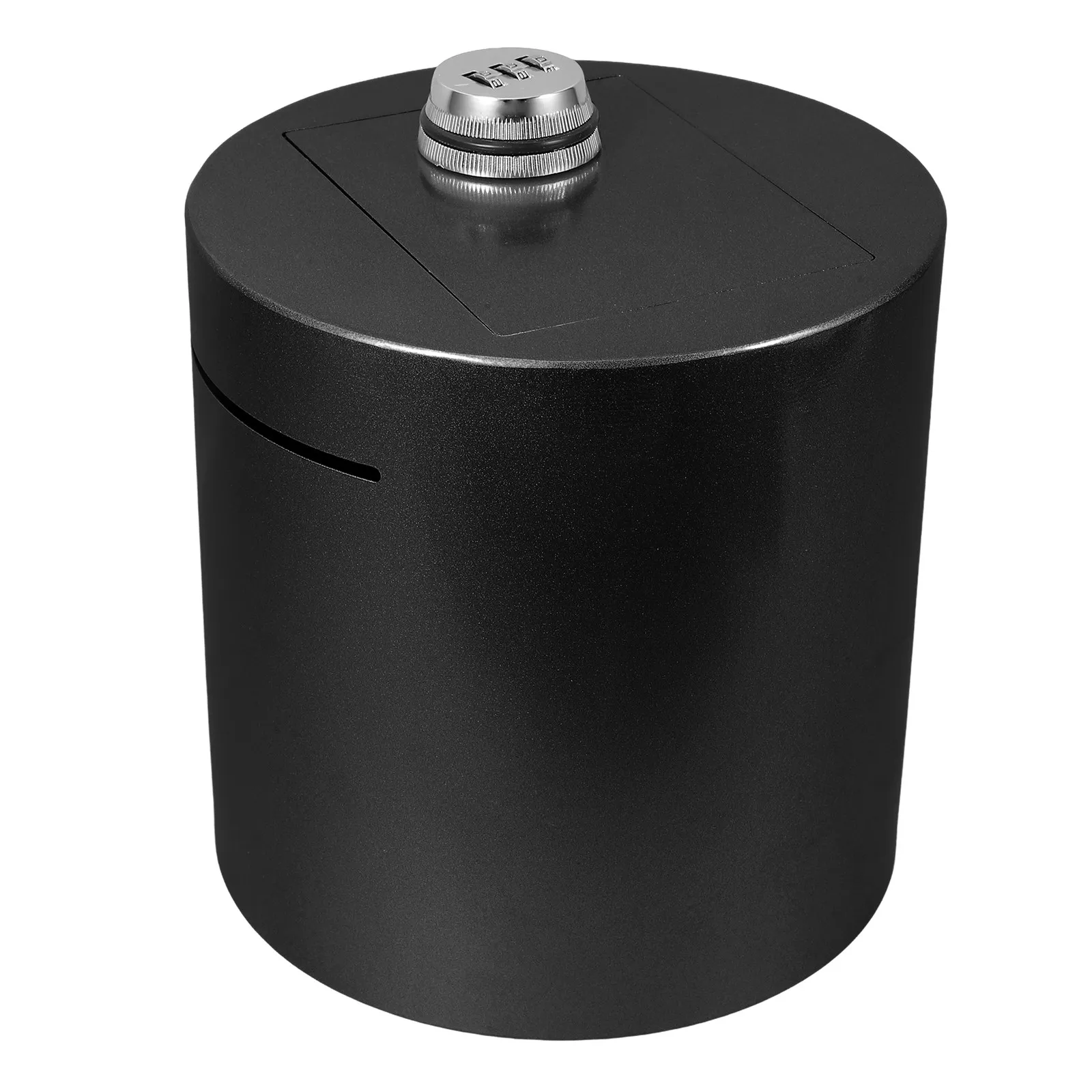 

Cylinder Metal Piggy Bank for Adults Password Lock Coin Bank Unbreakable Iron Savings Jar Elegant Gold Money Box Desktop Home