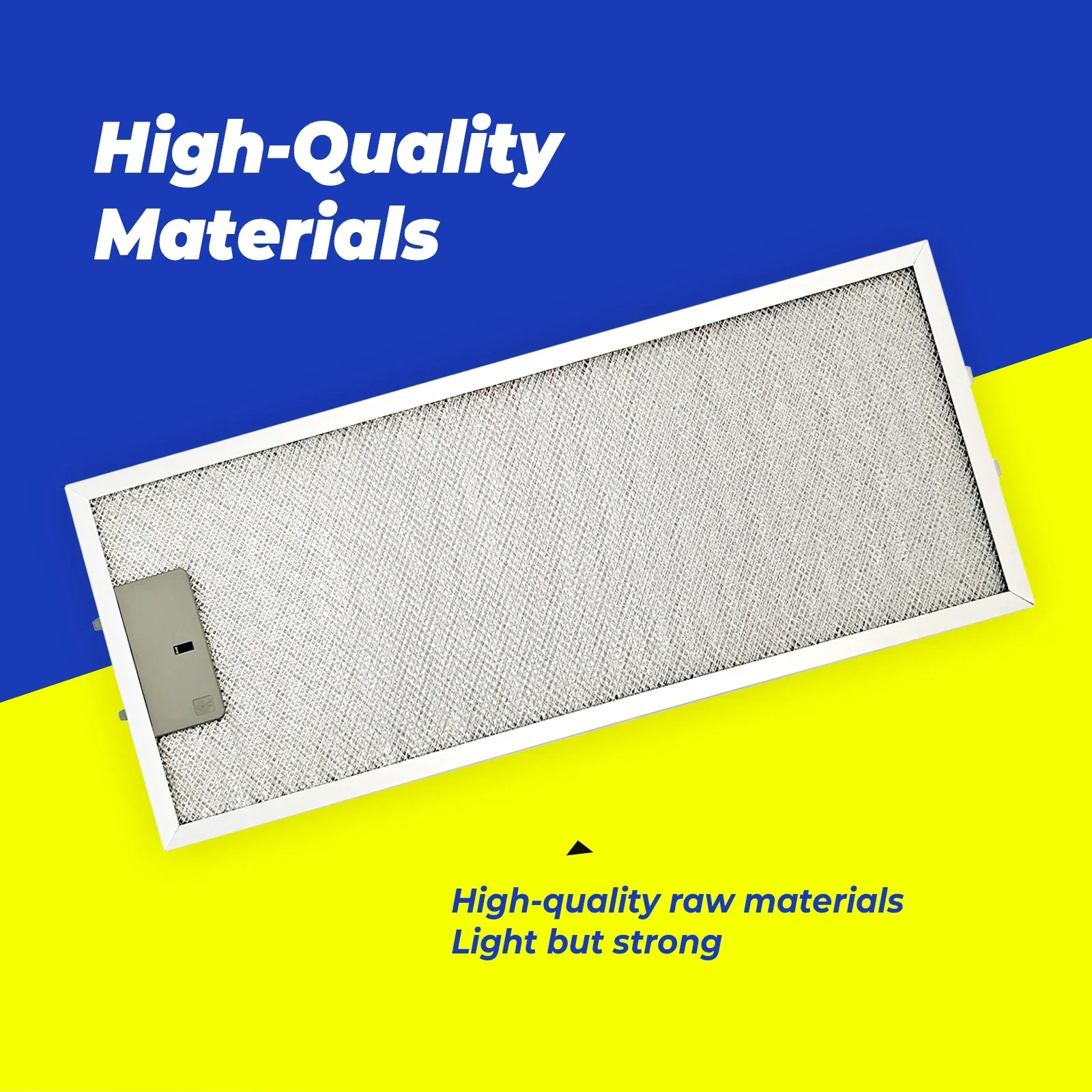 1Pack, 49.8×20.6×0.9cm  Range Hood Grease Filter Kitchen Extractor Aluminium  16751