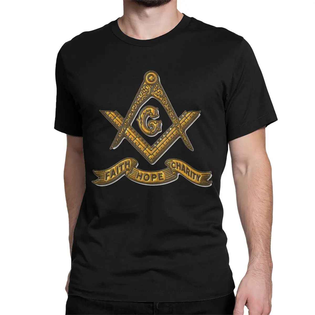 Men Women T-Shirt Freemasonry Faith Hope Charity Masonic Leisure 100% Cotton Tees Short Sleeve T Shirts O Neck Tops Plus Size