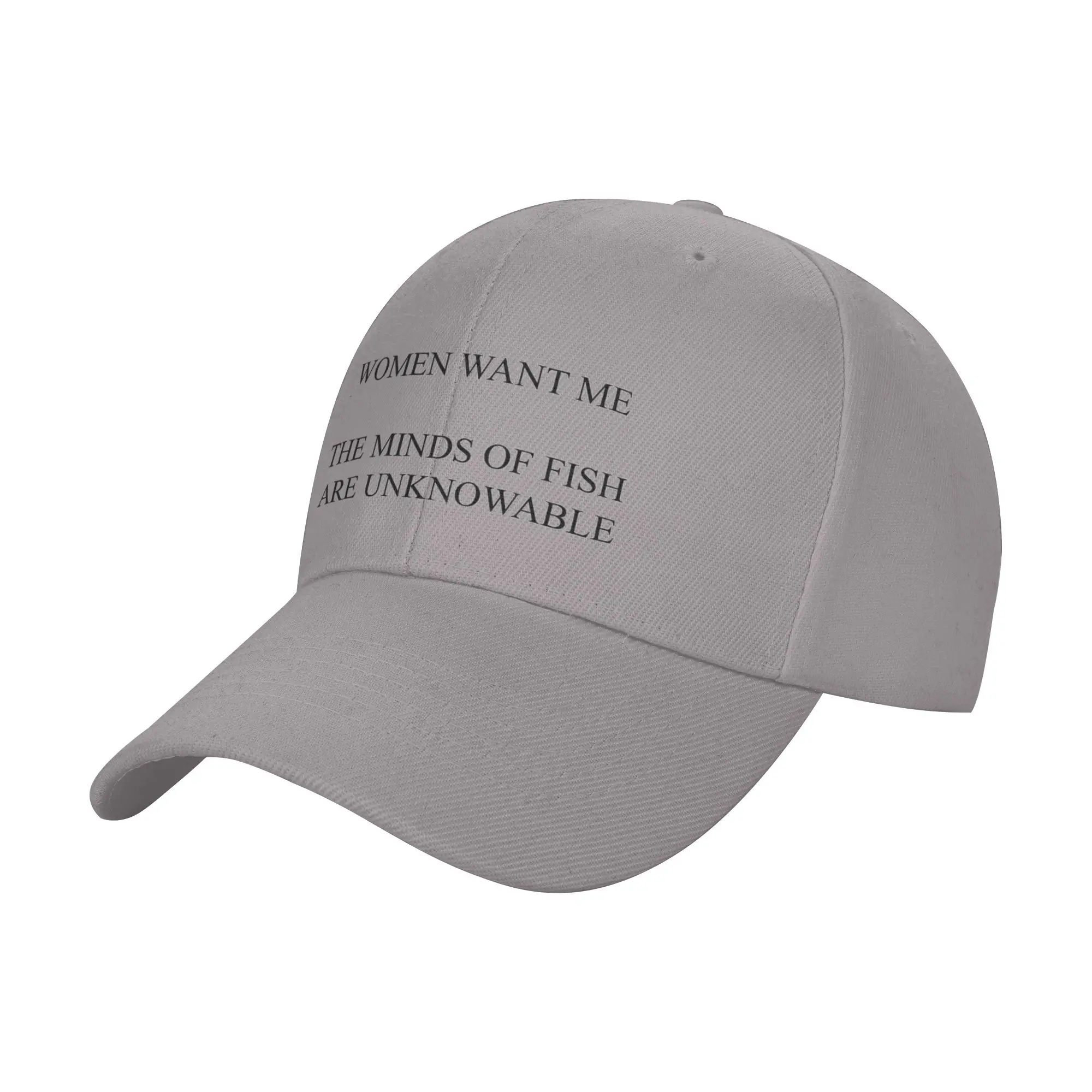 Hot Sale Women Want Me  The Minds of Fish are Unknowable Baseball Cap  Low Profile Sun Caps  Jogging Sun Caps