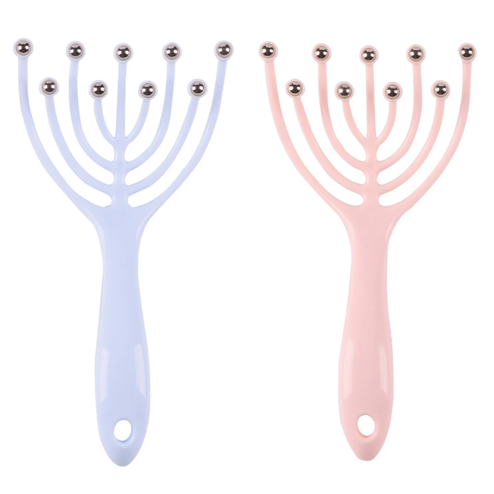 

2pcs Portable Scalp Massagers Head Massager Tool Stress Relief Ergonomic Design Lightweight Easy Carry Multi-Function Claw