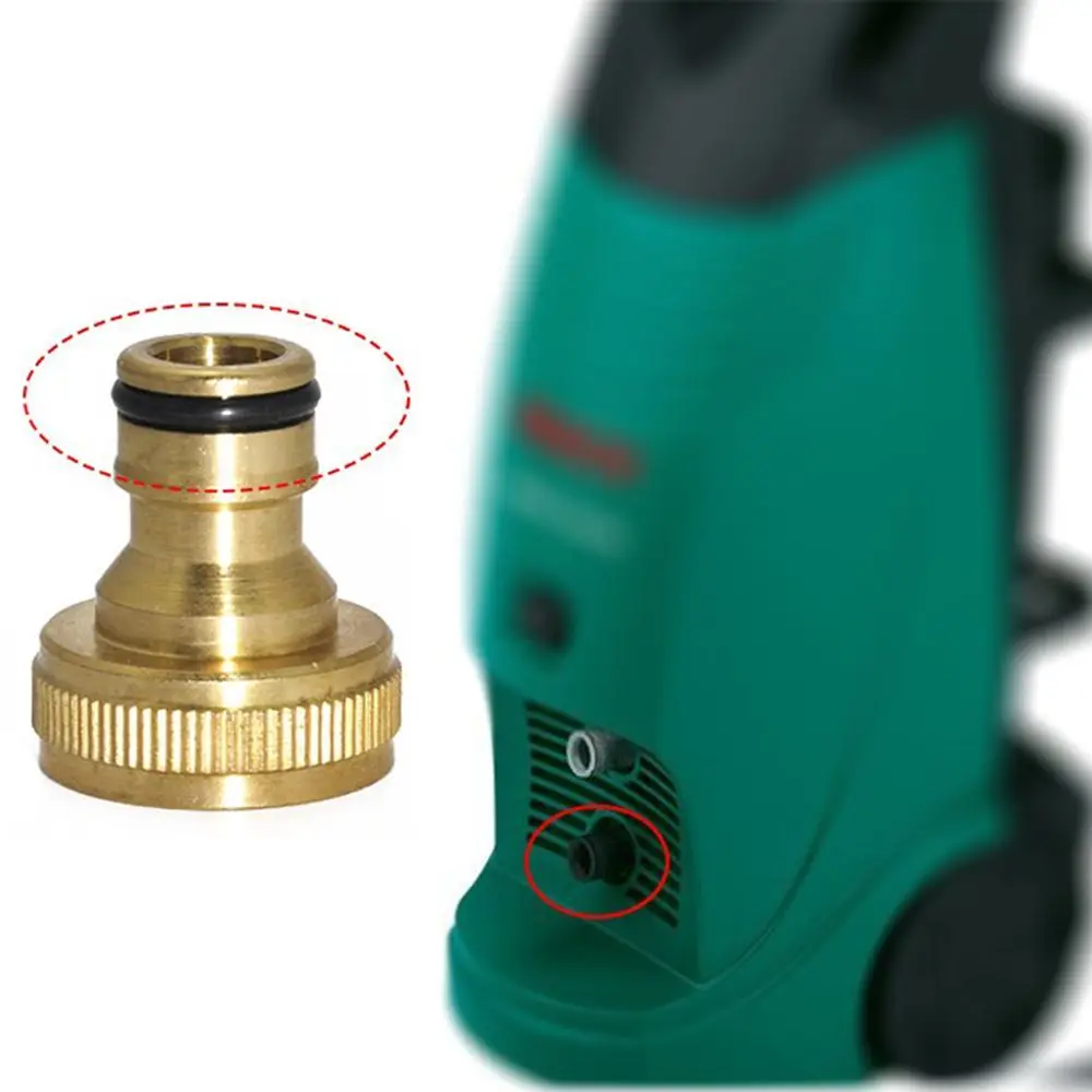 3/4'' 1PC High Quality Gardening Hosepipe Snap Threaded Pipe Fitting Adaptor Brass Tap Quick Connector