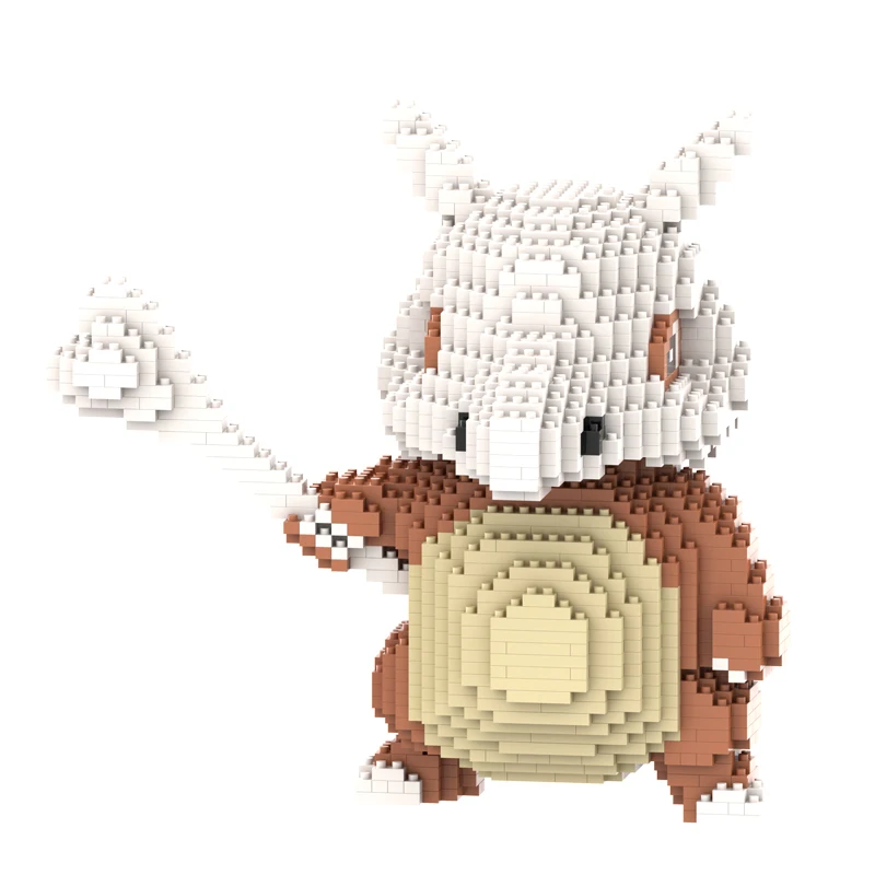 Blocs de construction de la série Pokemon, Lucario Marowak Cubone Piakchu Gyarados Piplup Charizard, modèle à assembler, Mini figurine en brique, jouets
