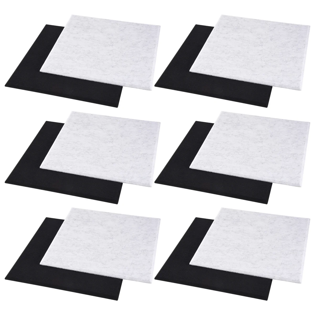 12 Pcs Acoustic Foam Panels,Soundproofing Panel Beveled Edge Sound Panels, Acoustic Treatment Used in Home&Offices Wall