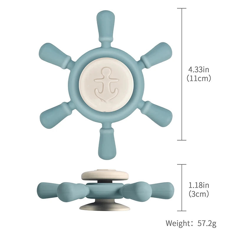 Jouet Spinner à ventouse en Silicone pour bébés enfants, voiture, Table de voyage, chaise haute, fenêtre sensorielle, hochets de dessin animé, jouet éducatif Fidget