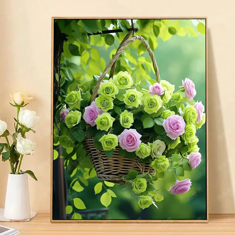 

A6007 Vibrant Tree Landscape Art, Handmade Oil Painting