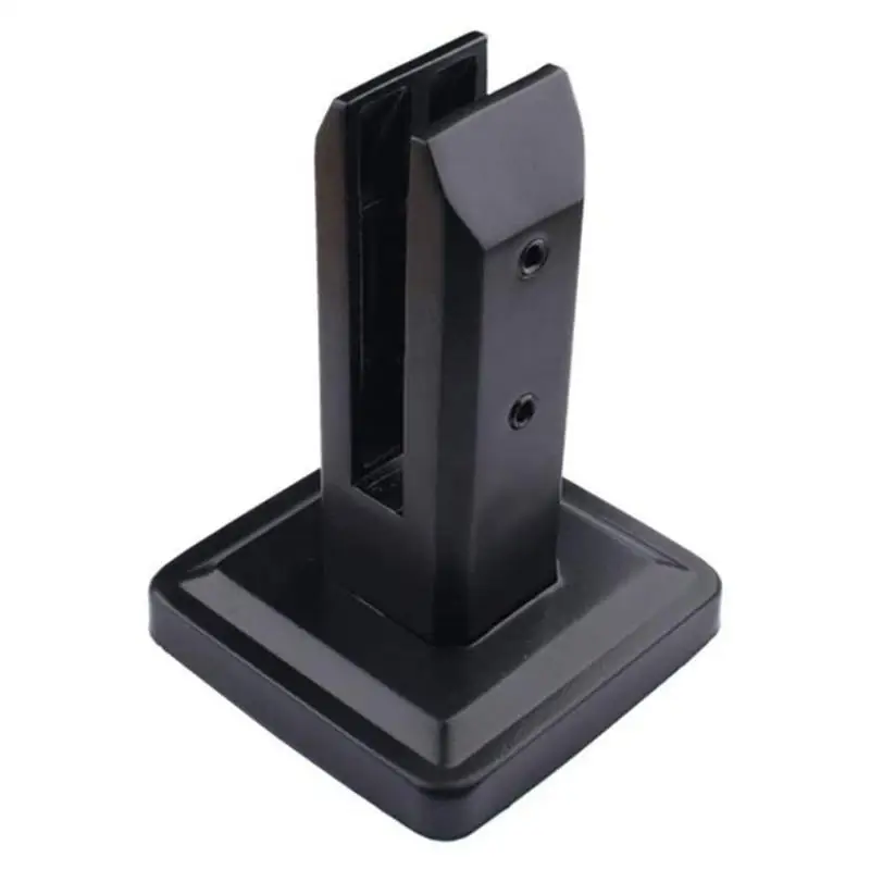 Stainless Steel Glass Clamp swimming pool high floor glass clip Fully enclosed foot pads  Multifunctional Glass Shelf Brackets