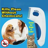1Pc Pet Licke Electric Tick Remover Comb Safety Tool for Dogs Cats and Pets To Kill Fleas Hair Lice Killer Cleaning Brush