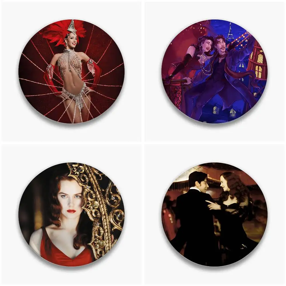 Retro M-Moulin R-Rouge Badges Button Pin Handmade Brooch For Clothes Badge Backpack Decoration Accessories