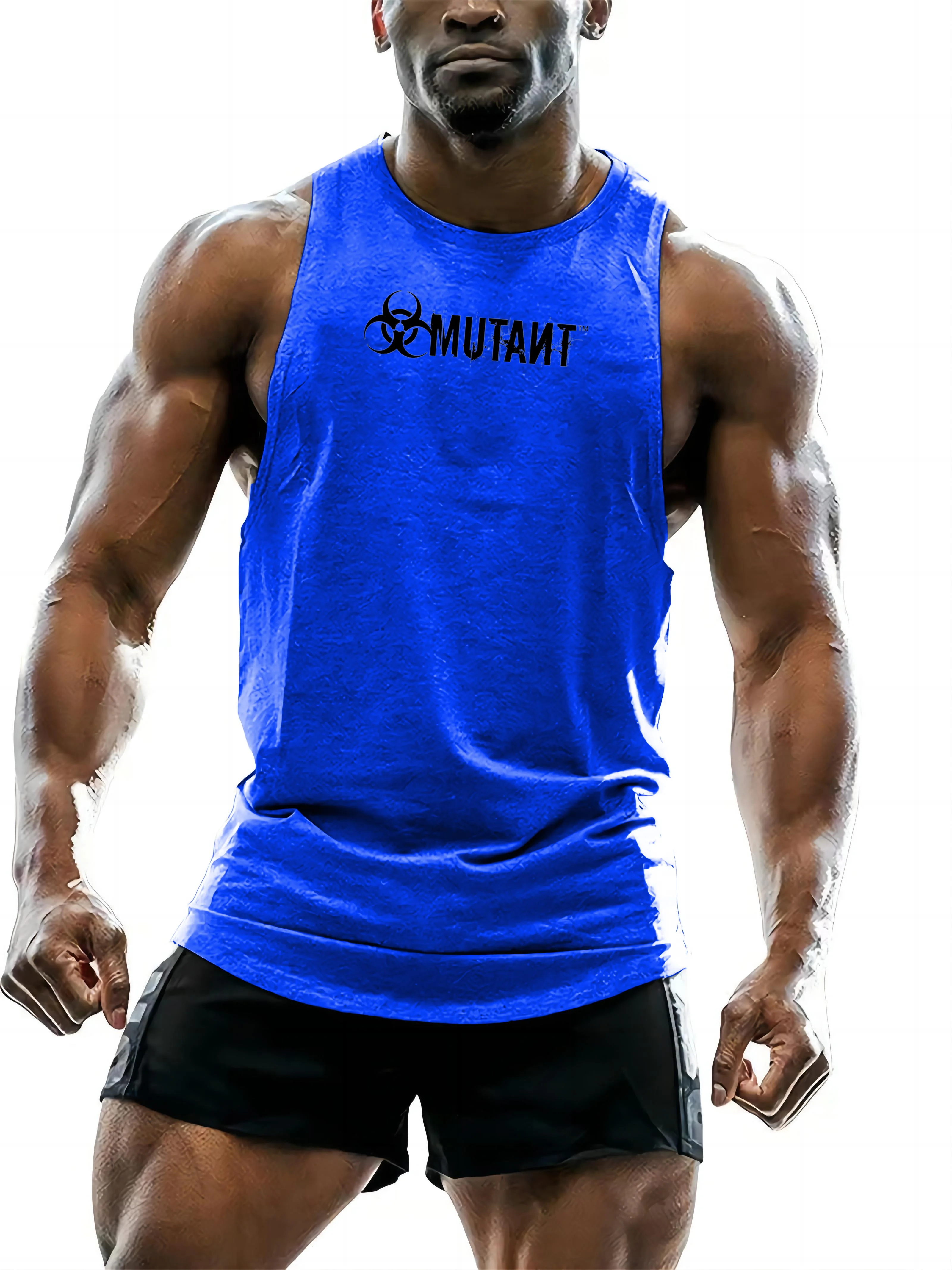 Men's vests go out training outdoor sports comfortable print four seasons with leisure breathable basketball fitness multi-color image 5