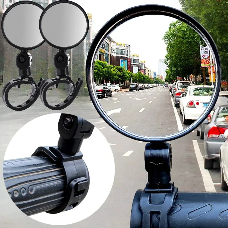 

Universal Bicycle Mirror Handlebar Rearview Mirror for Bicycle Motorcycle 360 Rotation Adjustable for Bike Riding Cycling Mirror