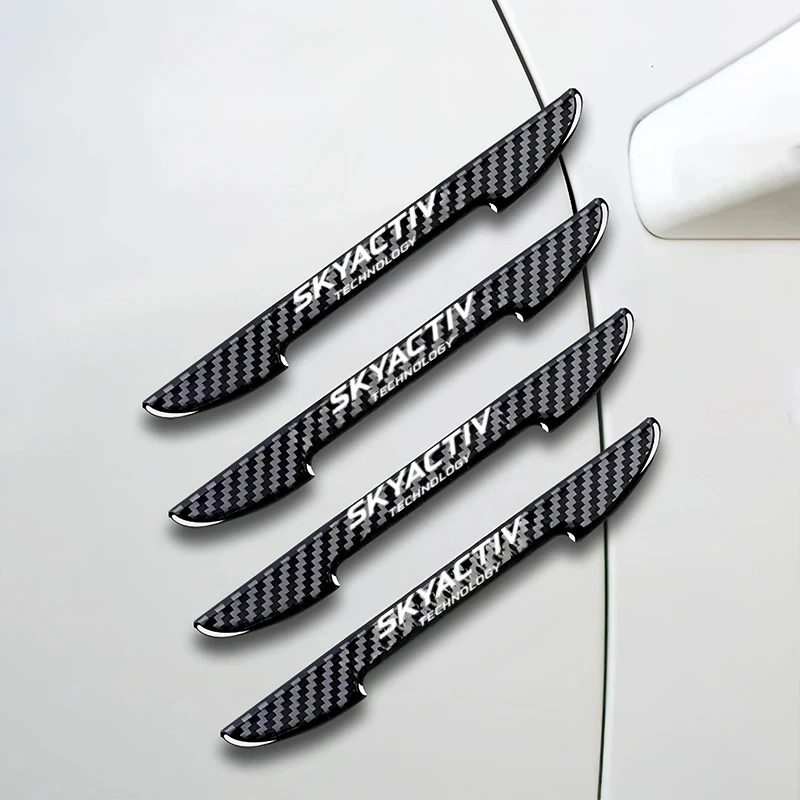 4Pcs Car Door Sticker Protector Strip Edge Guards For Mazda Skyactiv CX3 CX5 CX8 3 Axela 6 Atenza Car Stickers Car Accessories