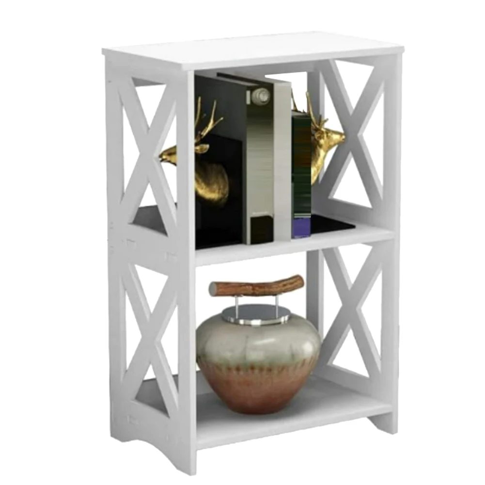 Home Decor Small Space 15.8 X 9.5 X 23.6 Inches 3-Tier Nightstand 3 Tier Nightstand Table Compact Bedside Table