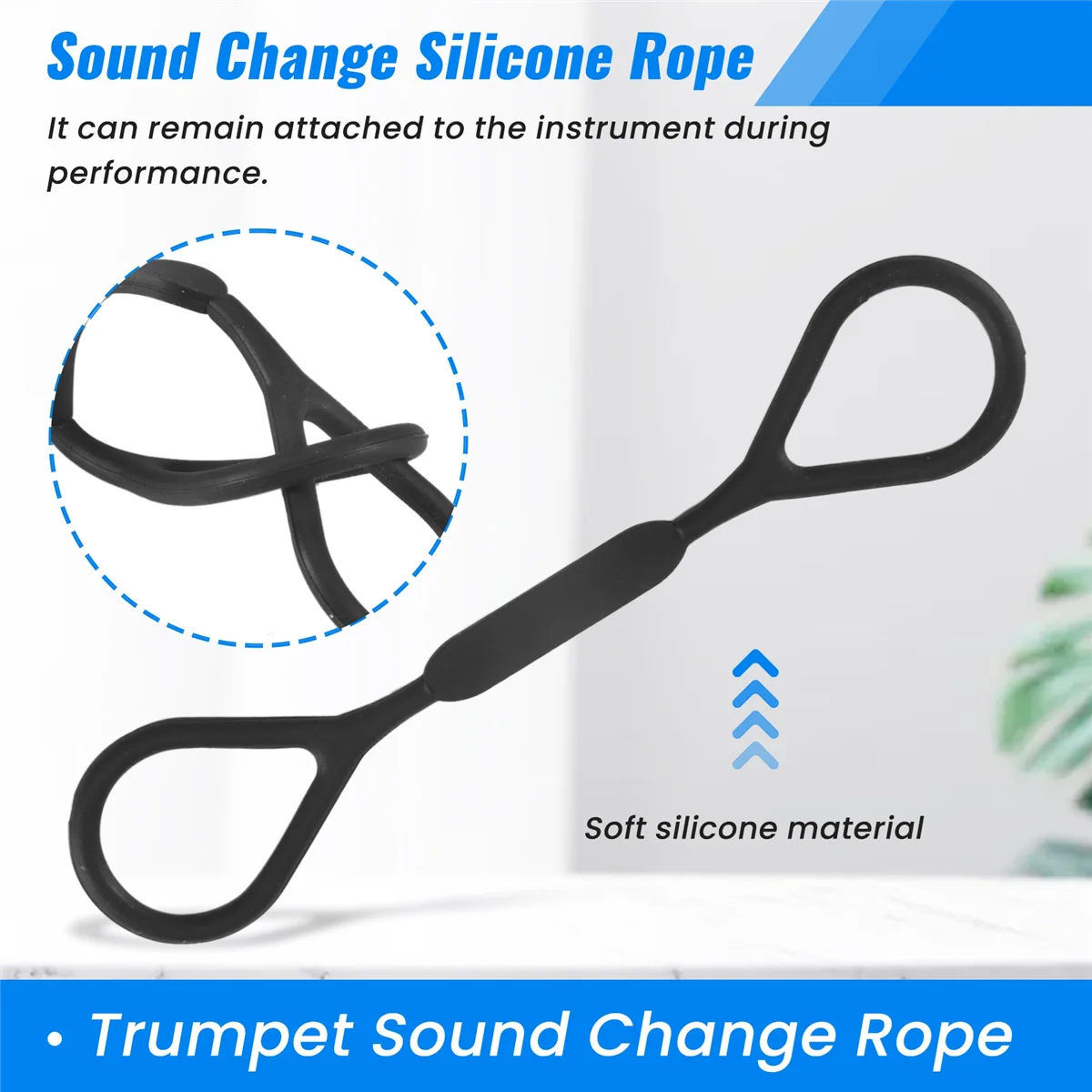 SMIEA 5 pezzi strumenti musicali tromba tappo scorrevole anello tappo in silicone sostituzione accessorio tromba
