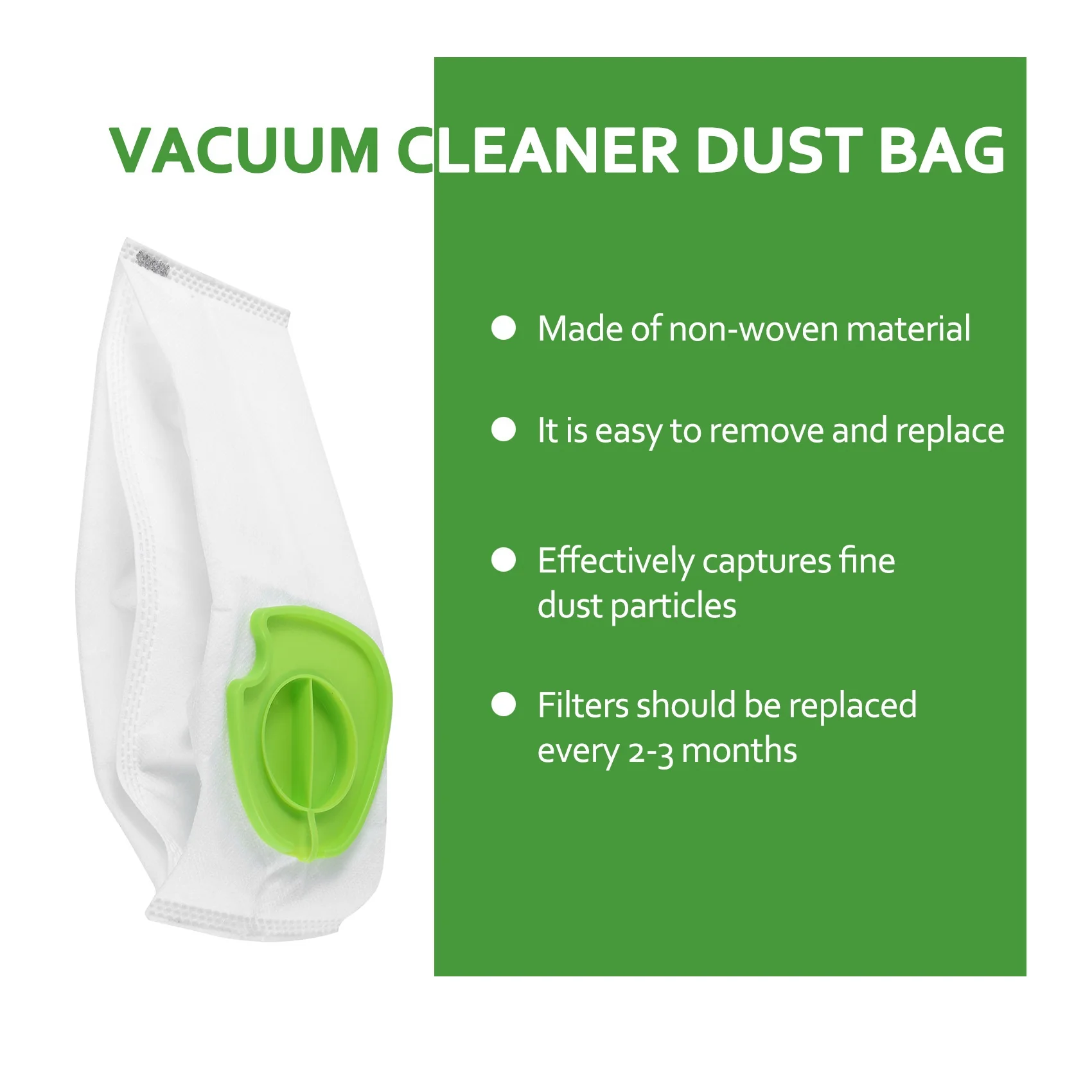 15 Pcs Vacuum Cleaner Accessories Dust Bags Cleaning Bag Replacement Parts Fit for Gtech Pro ATF301 Vacuum Cleaner