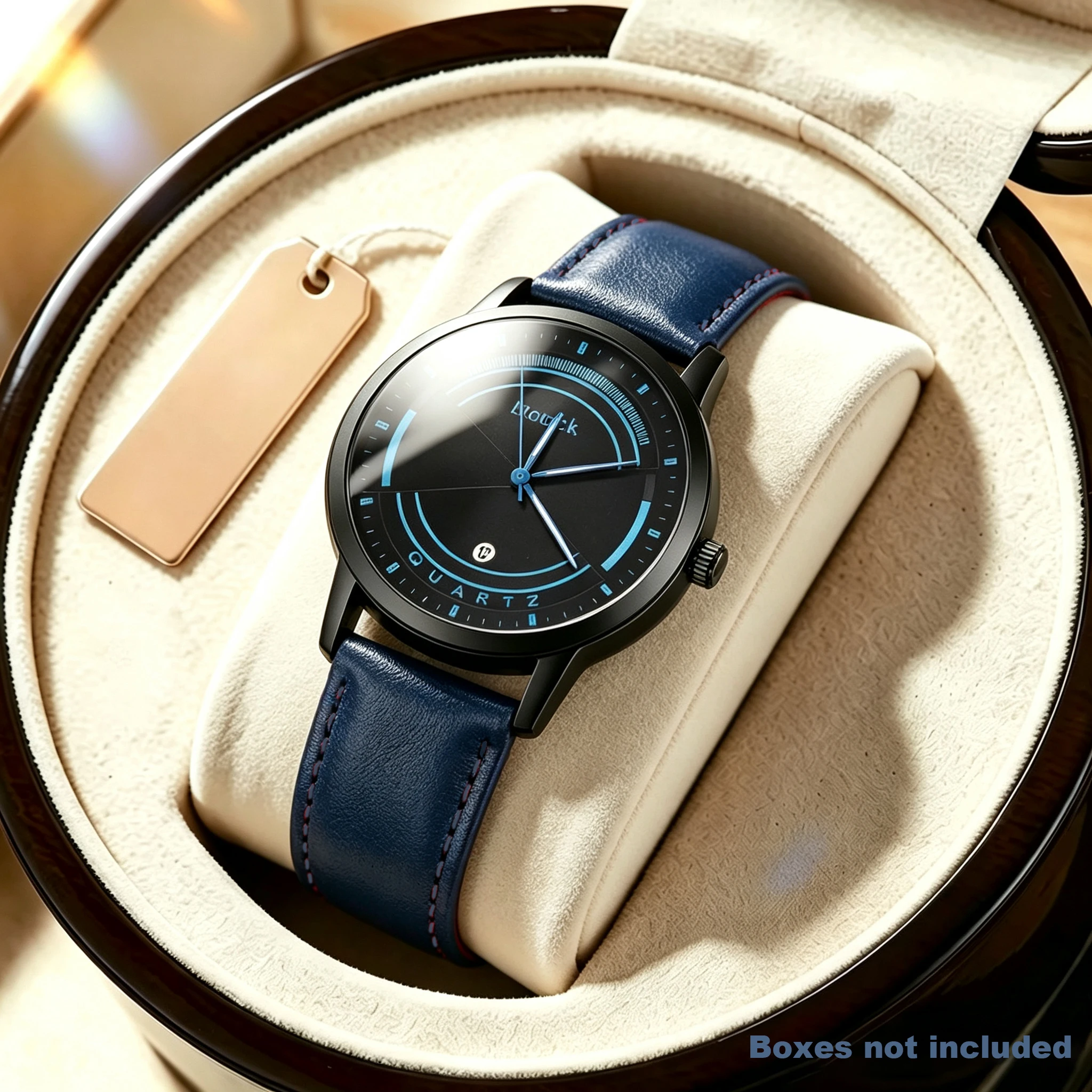 Men's Elegant Casual Watch, Unique Rectangular Dial Design Quartz Watch