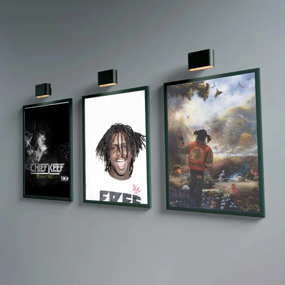 C-Chief Keef Rapper Poster DIY Poster Kraft Paper Vintage Poster Wall Art Painting Study Stickers Big Szie Wall Painting