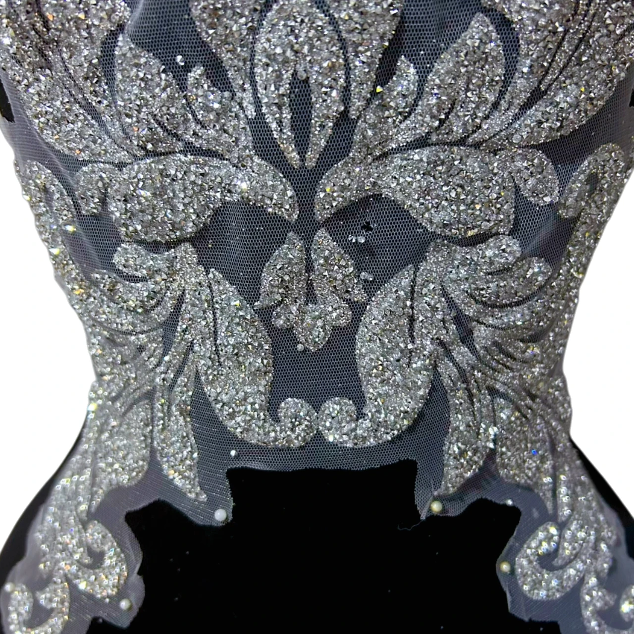 Clothes Bodice Ornament Beaded Glued Powder Partifular Patches Applique For Show Girl Opera Stage Party Costumes Prom Gown Dress